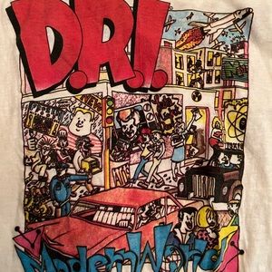 Vintage DRI Dirty Rotten Imbeciles punk rock 1988  concert T-Shirt